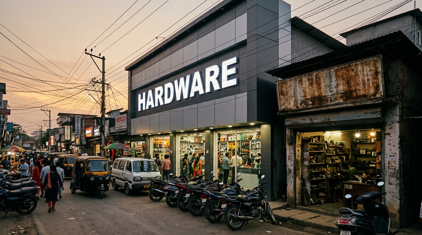 Thangal Bazar Imphal commercial market street photography